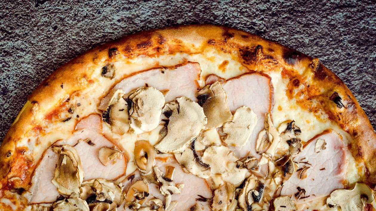 Ham and mushrooms pizza (40 cm)