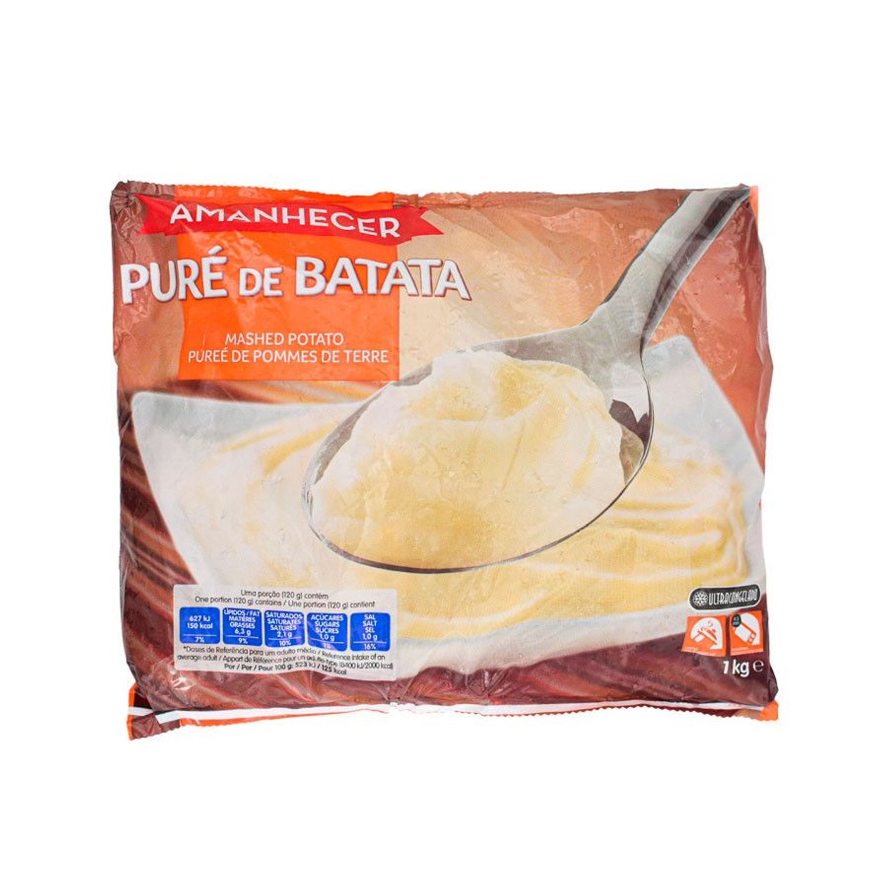 Batata Puré Amanhecer Congelada 1 kg