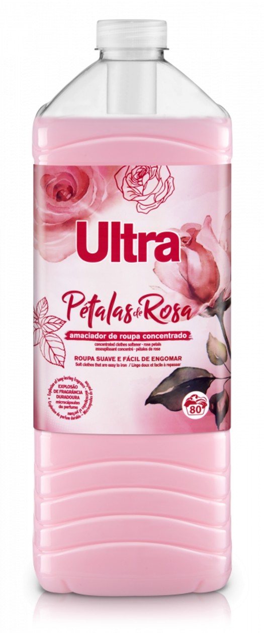 Amaciador De Roupa Concentrado Ultra Rosa 80 Doses