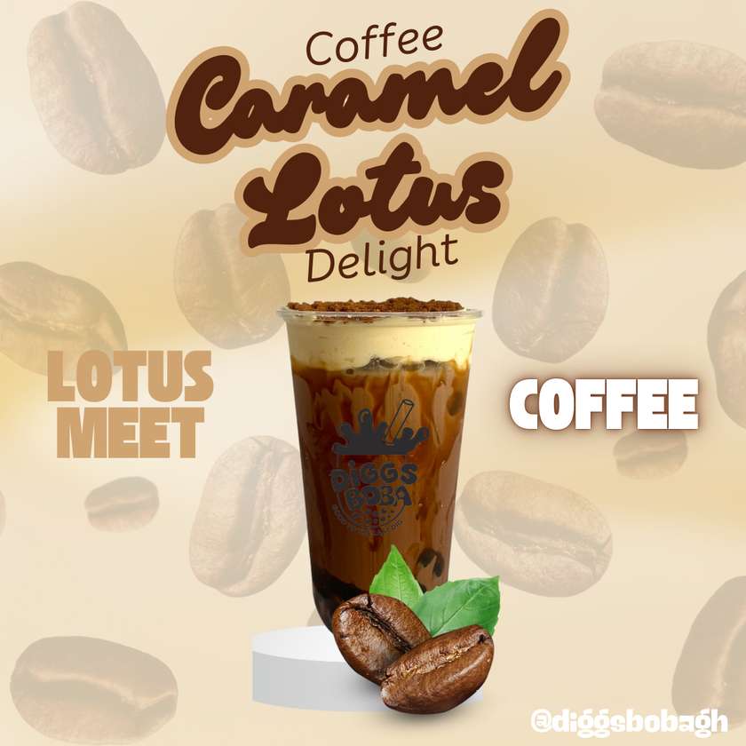 Coffee Caramel Lotus Delight Dessert Tea