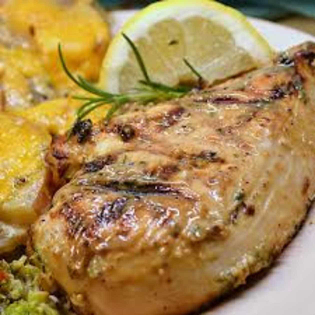 Grilled Rosemary Chicken with Barbeque Sauce