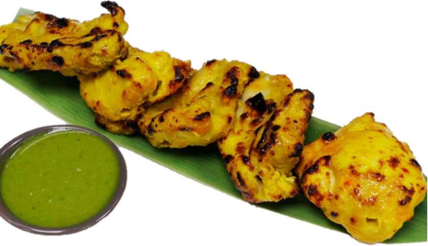 Boneless Chicken Garlic Tikka (8 Pieces) with 1 Naan (Chef's Special)