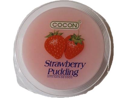 Strawberry pudding individual