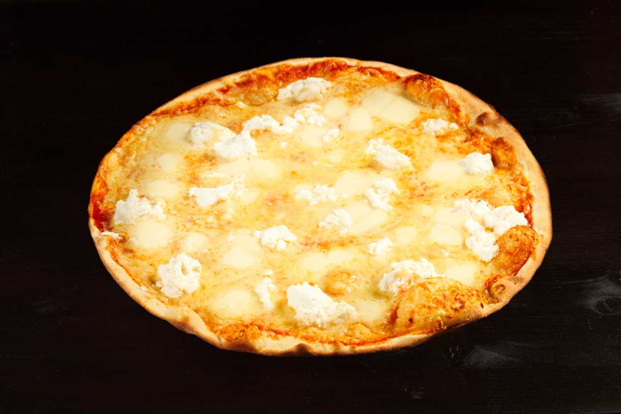 Four cheese pizza