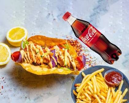 Chicken Tikka Taco + Fries + Drink