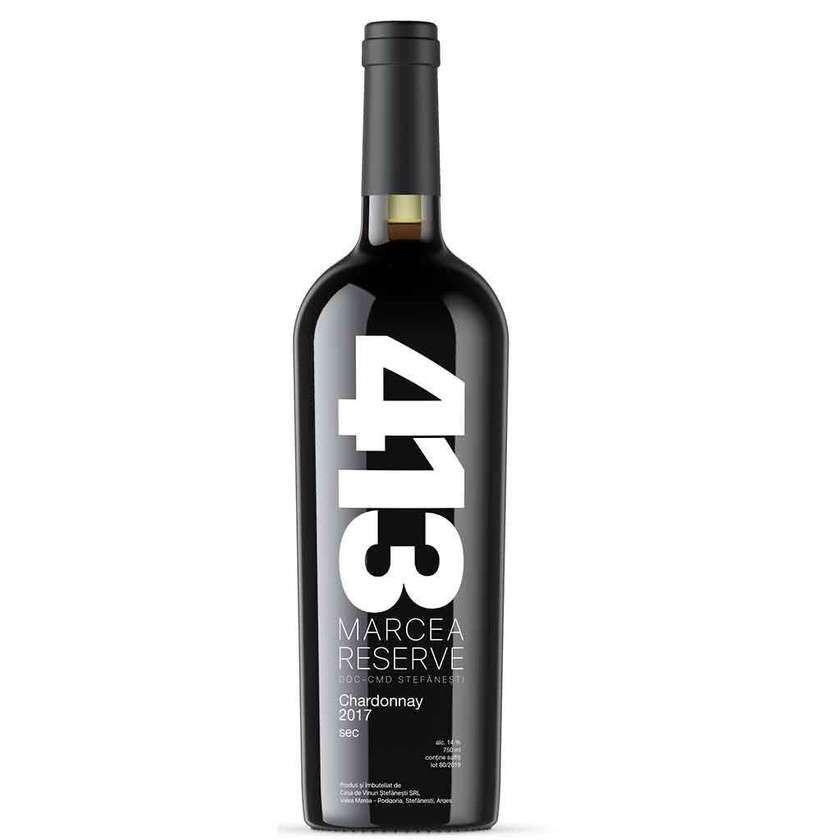 Chardonnay ,413, Marcea, Arges 14 % Alc