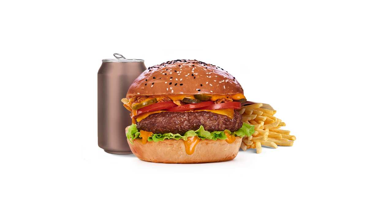 Barbecue burger menu