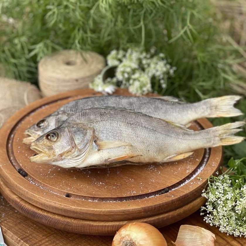Окунь вʼялений чищений