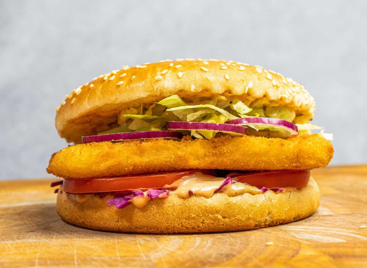 Fried Camembert Burger