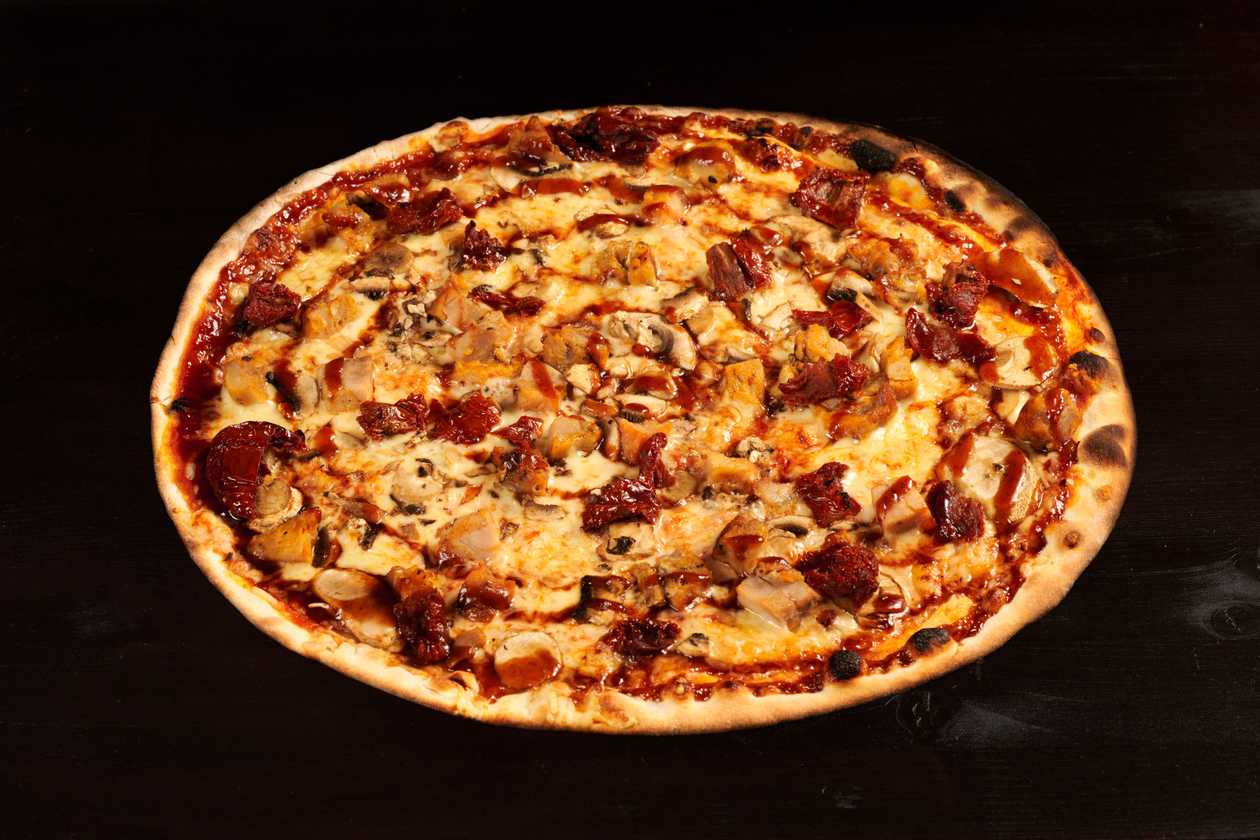 Chicken BBQ pizza
