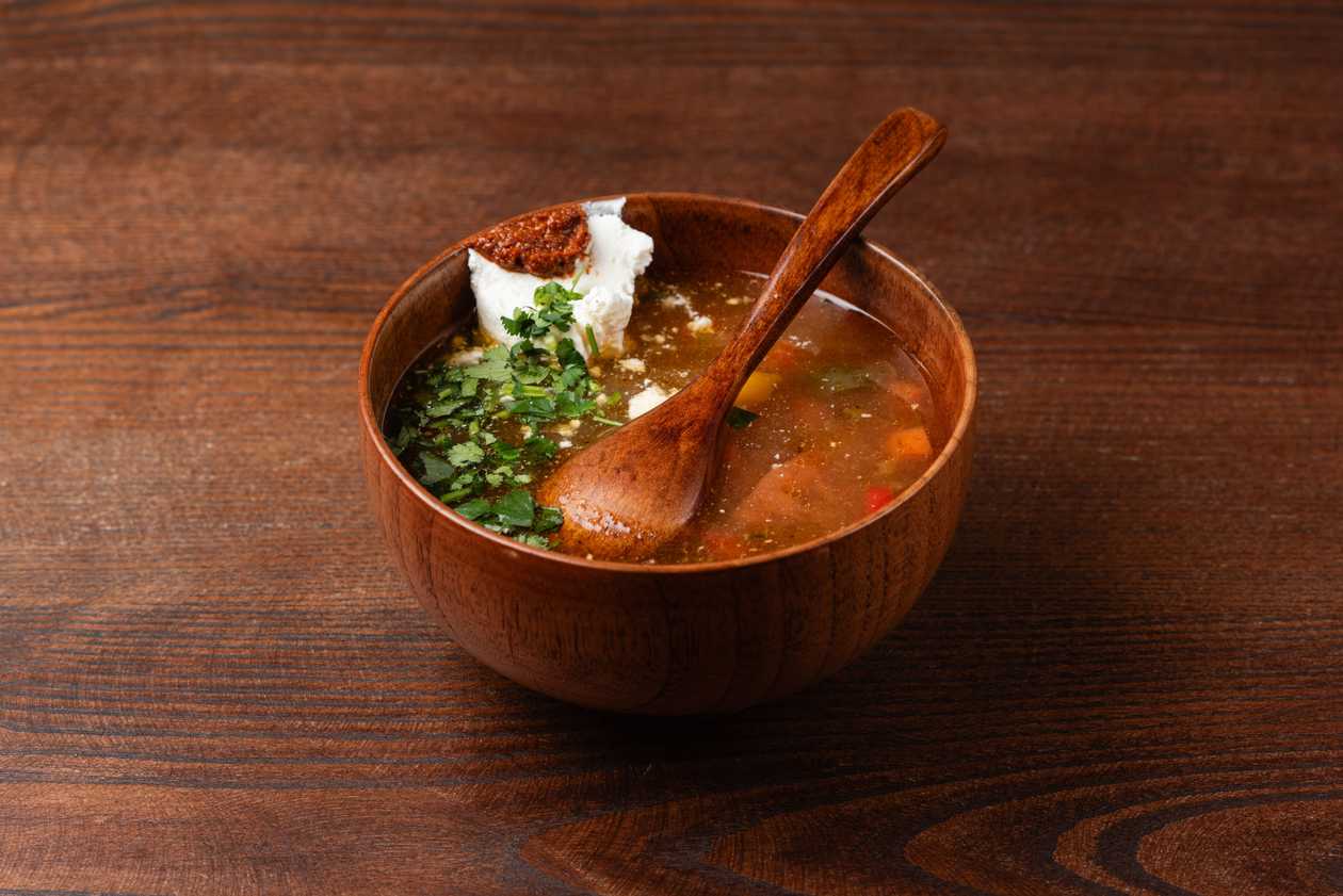 HALAL Mastava soup with lamb and beef