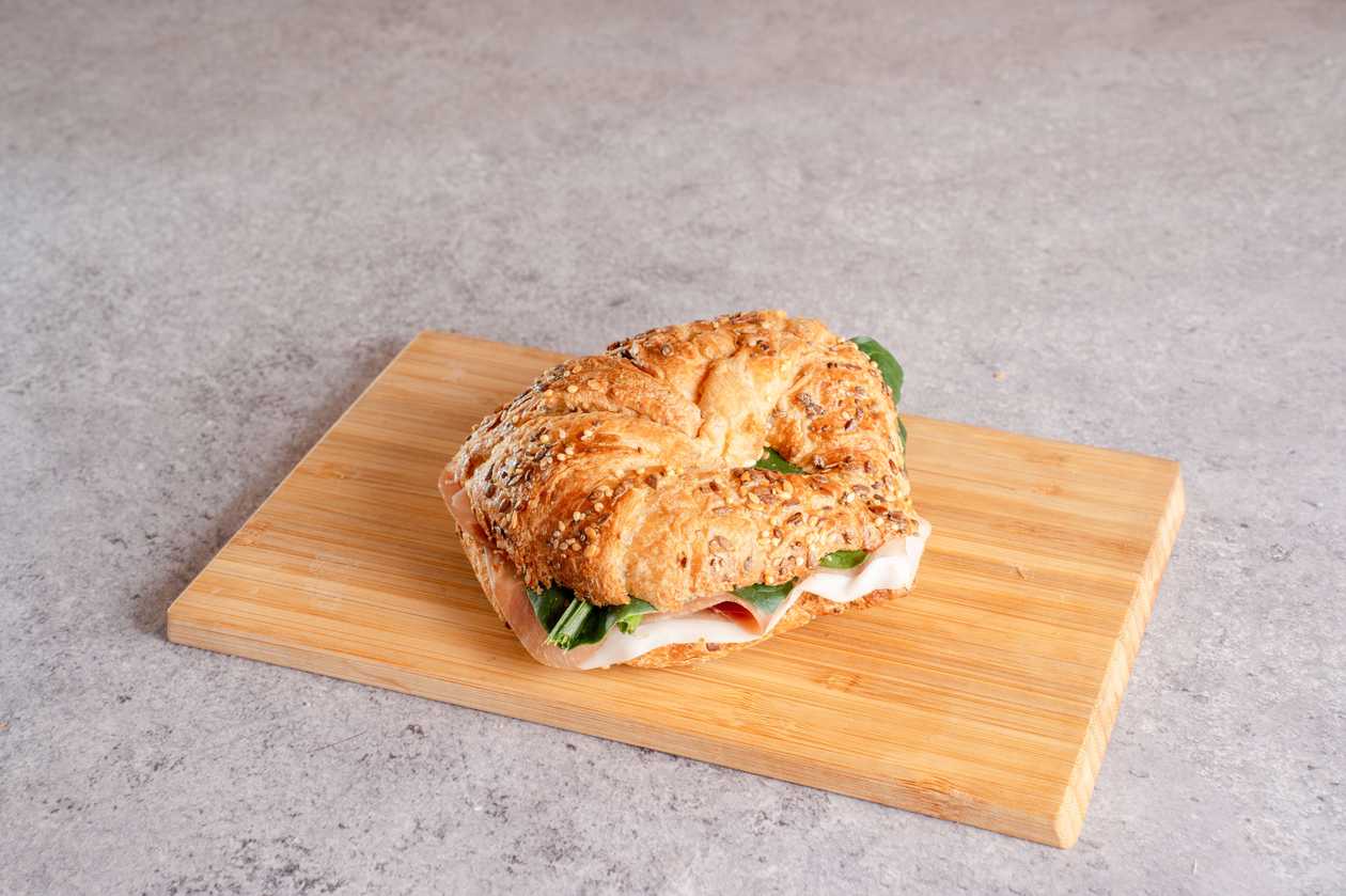 Multi Grain Croissant With Prosciutto