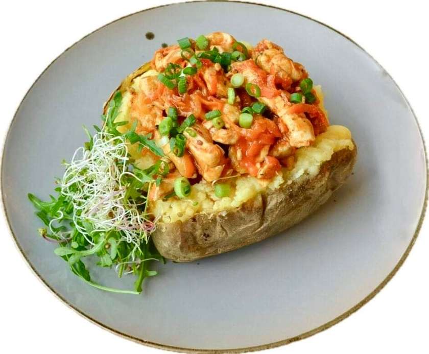 Stuffed Potato with Chicken