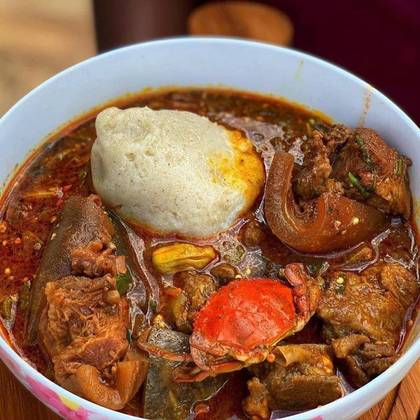 Banku and Okro Stew