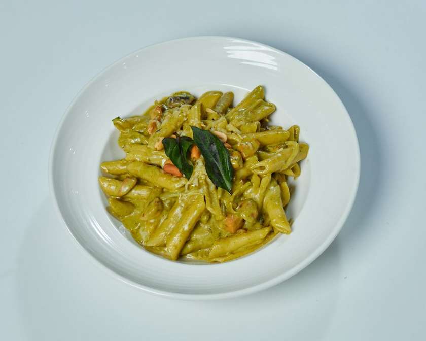 Mushroom Penne Pesto