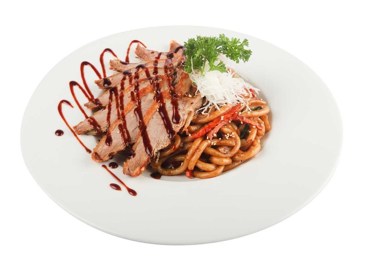 Duck Udon Yaki