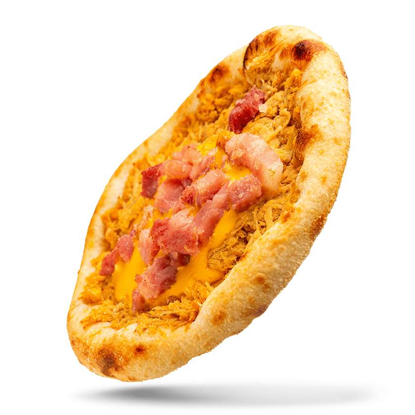 Esfirra de Frango, Cheddar e Bacon