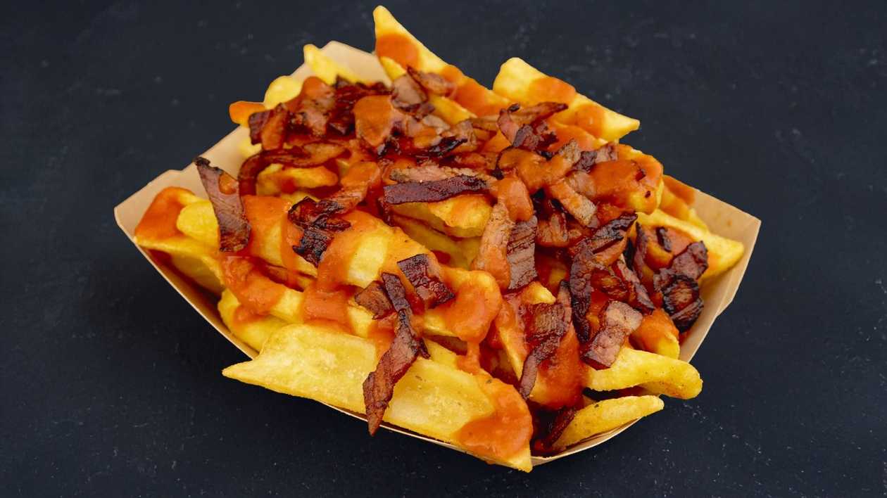 Cartofi cu bacon si sos marinara