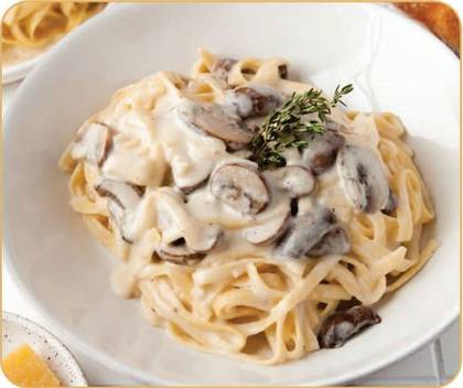 Pasta  Tagliatelle  With Mushroom Sauce