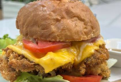 Robot Crispy Chicken Burger