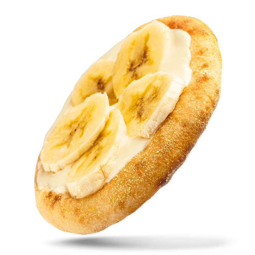 Esfirra de Chocolate Branco e Banana