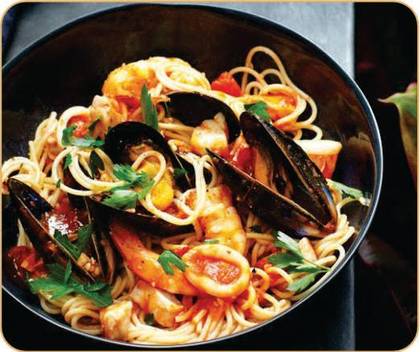 Spaghetti Marinara (with seafood)