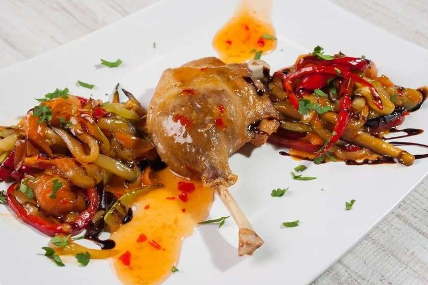 Duck Thigh in The Oven