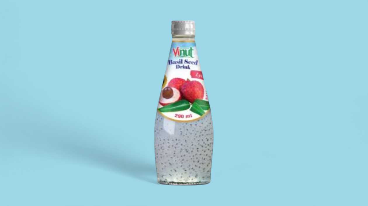 basil seeds and lychee flavor