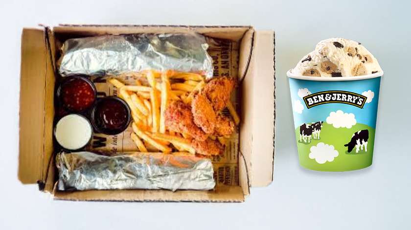 Copy of Gardais kebaba komplekts ar saldējumu Ben & Jerry's