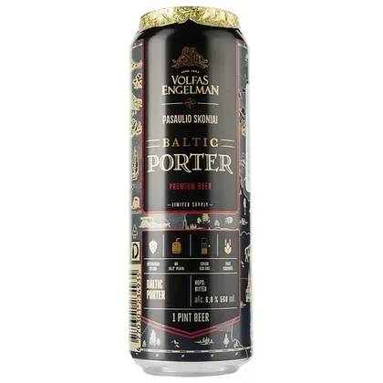 Пиво Volfas Engelman Baltic Porter, темне , ж/б, 0,568 л