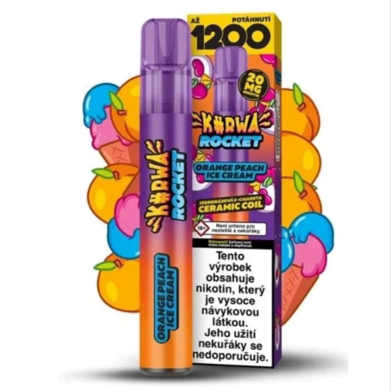 KURWA ROCKET - Exotic Lemonade ICE - 1200 Puff