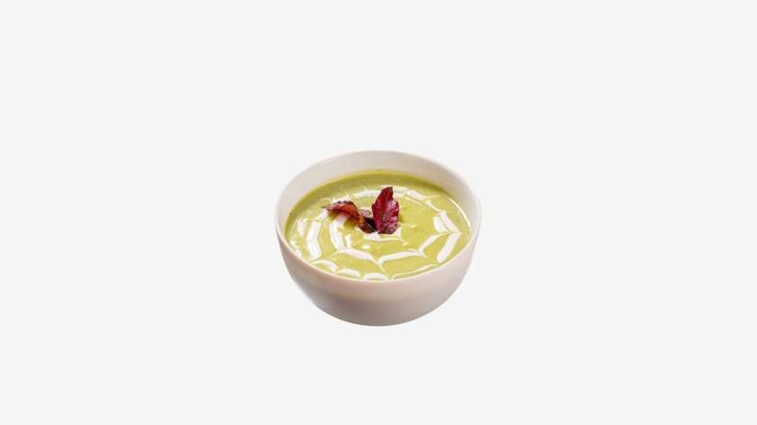 Broccoli Cream Soup, Croutons