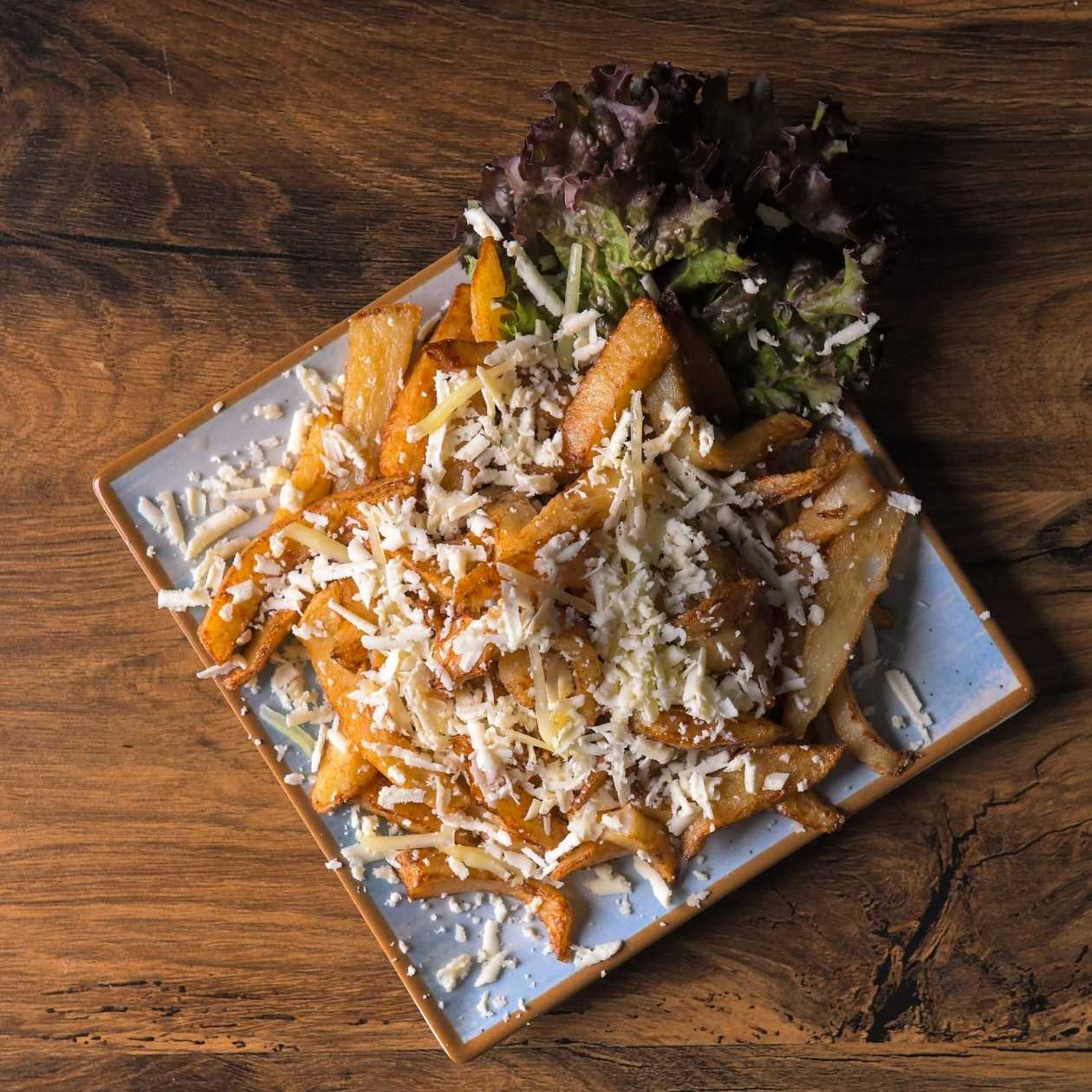 French Fries with Grated Salty Cheese