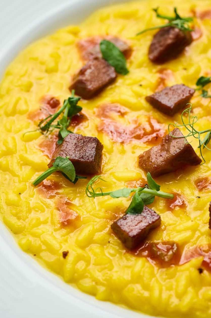 Risotto with Saffron and Ossobuco in Authentic Tuscan Style