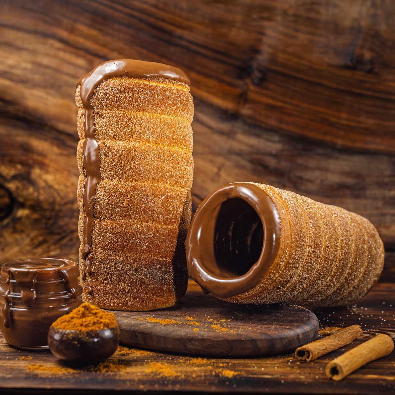 Classic Chimney Cake with Chocolate