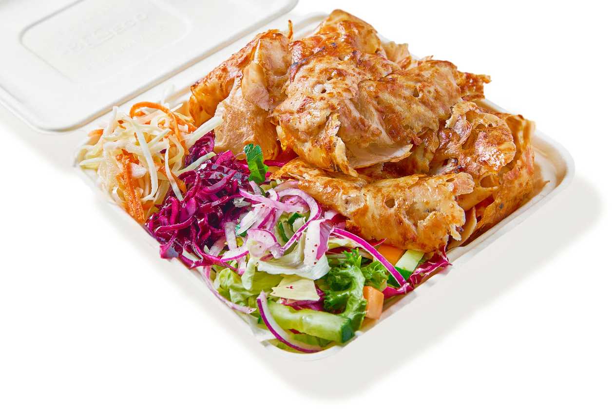GoBox pao pao greek gyros + salad 🇬🇷