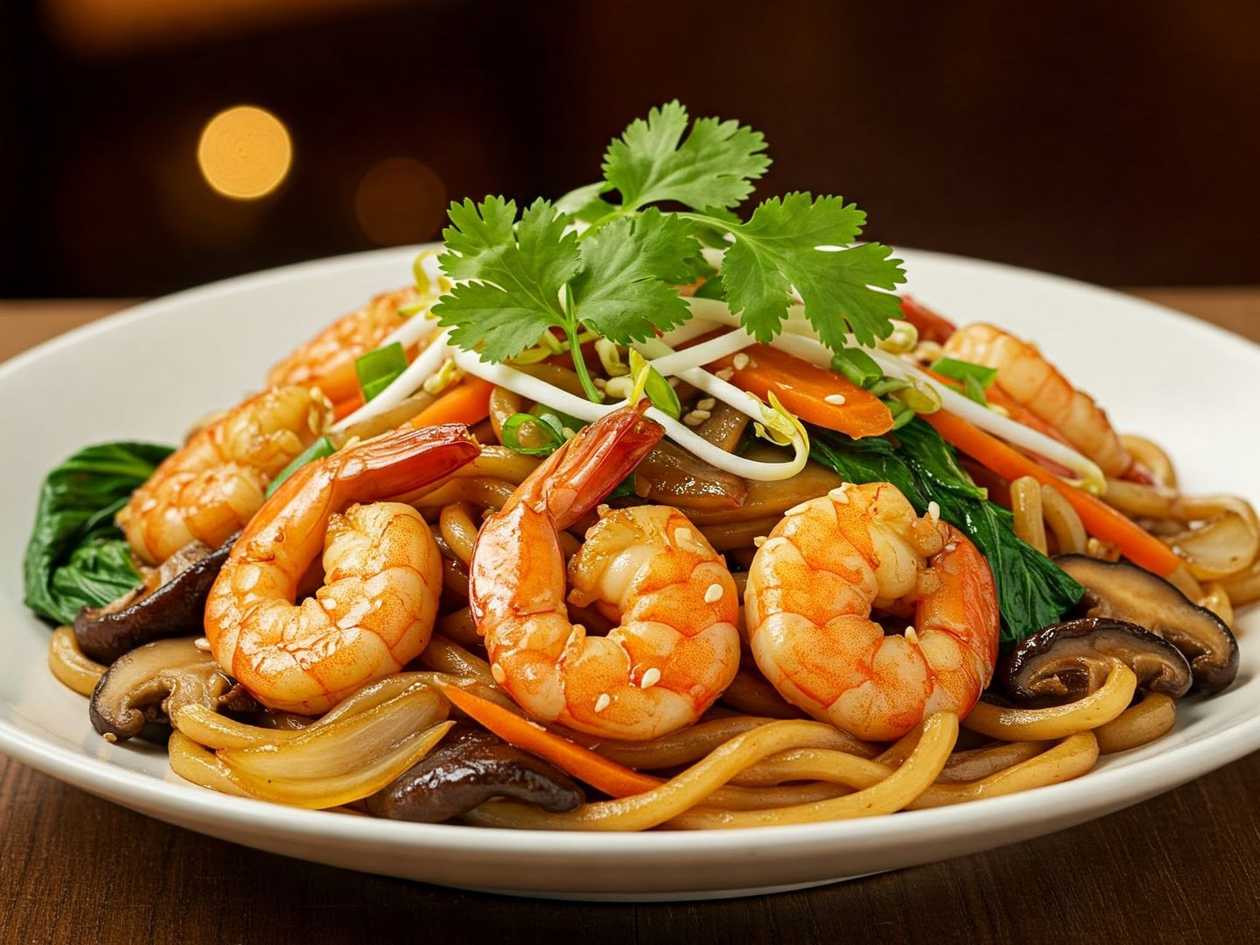 120.Prawns Yaki Udon