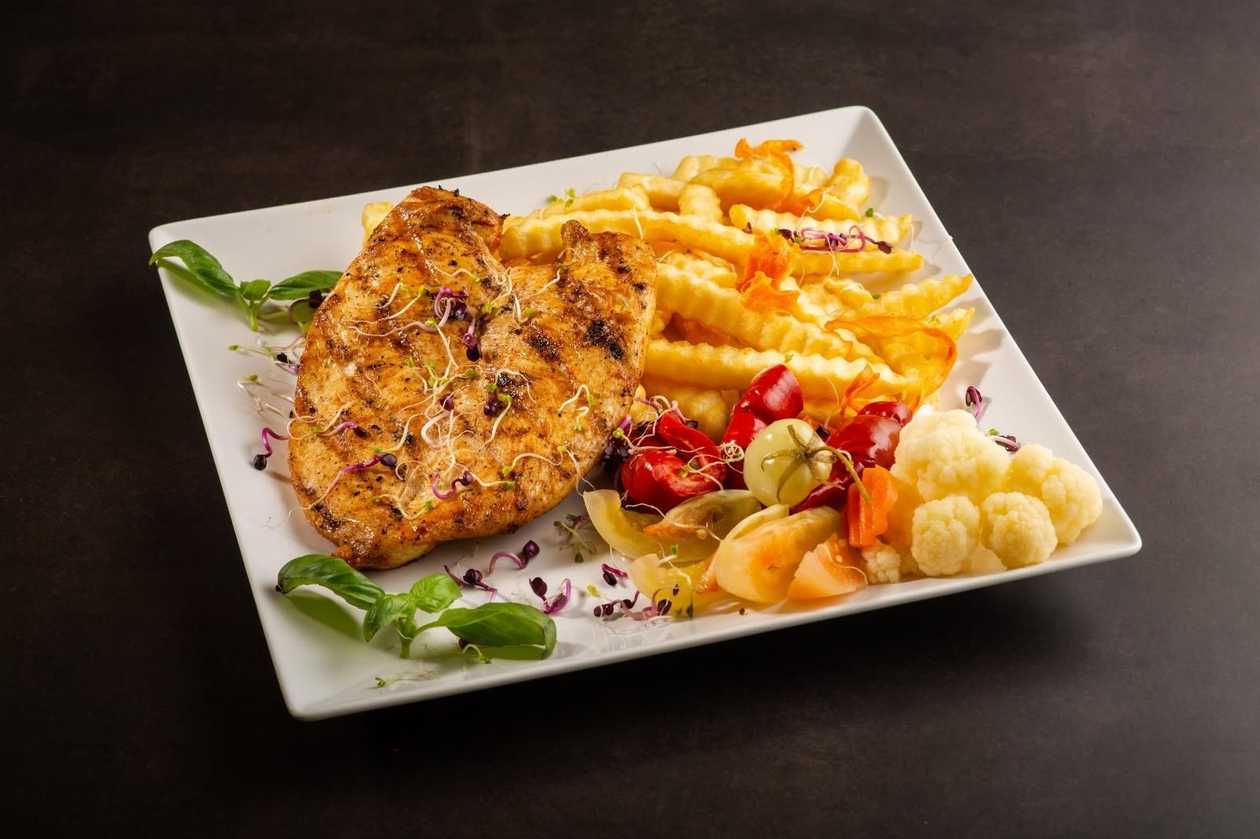 Grilled Chicken Breast with Side Dish