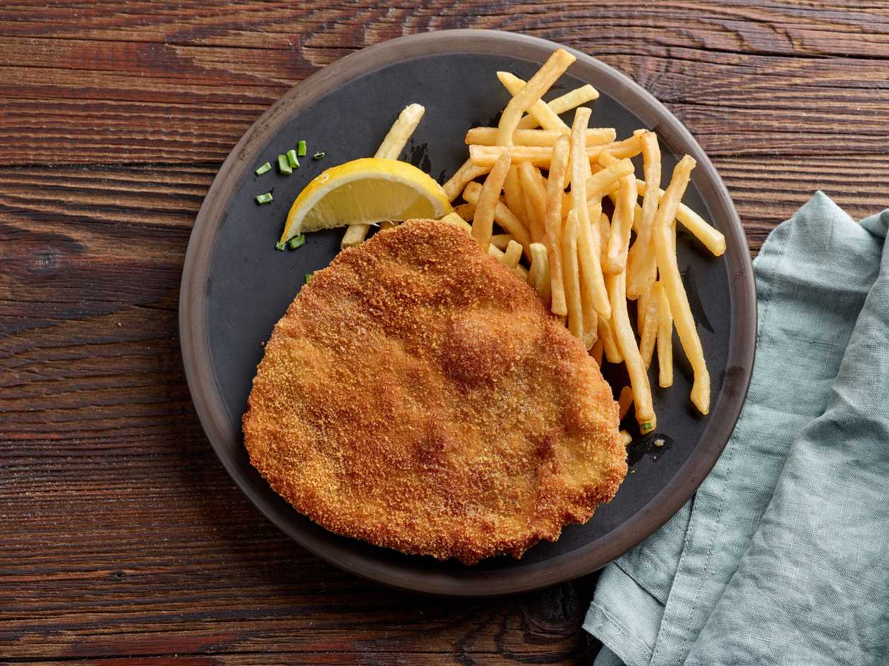 Schnitzel on a Plate