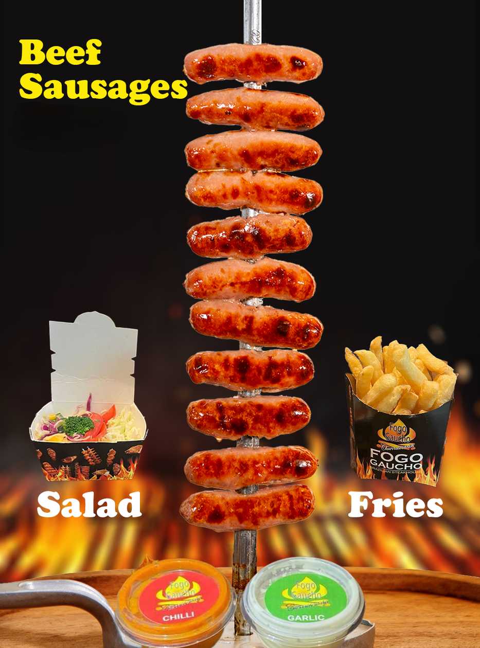 Grilled Beef Sausages