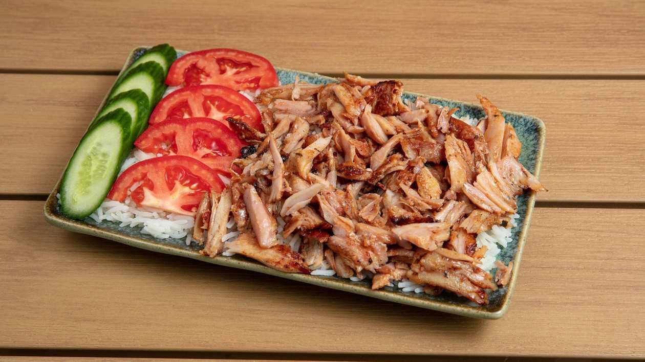 Rice with Chicken Doner