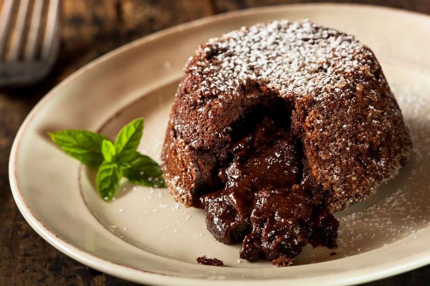 Lava Cake* with Vanilla Ice Cream
