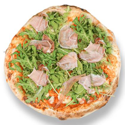 Pizza Napoletana cu prosciutto crudo și rucola