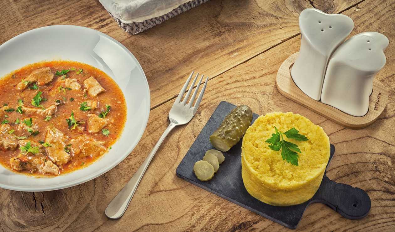 Pork Stew with Polenta