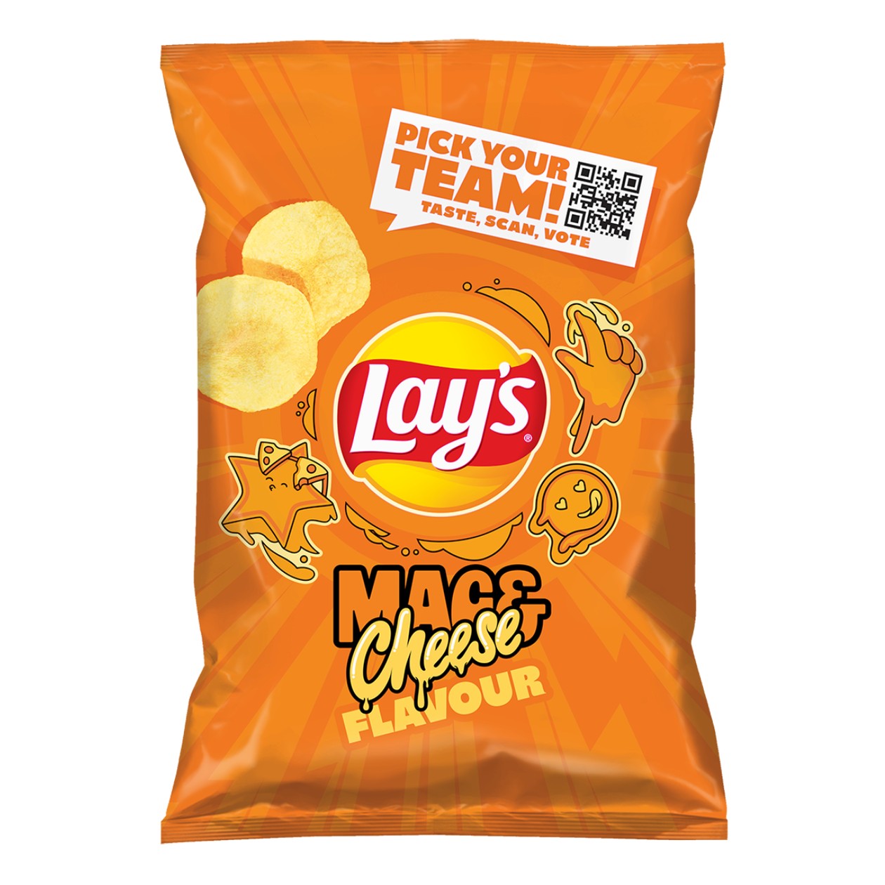 Makaronų su sūriu skonio bulvių traškučiai LAY'S, 130g (baigiasi galiojimas)