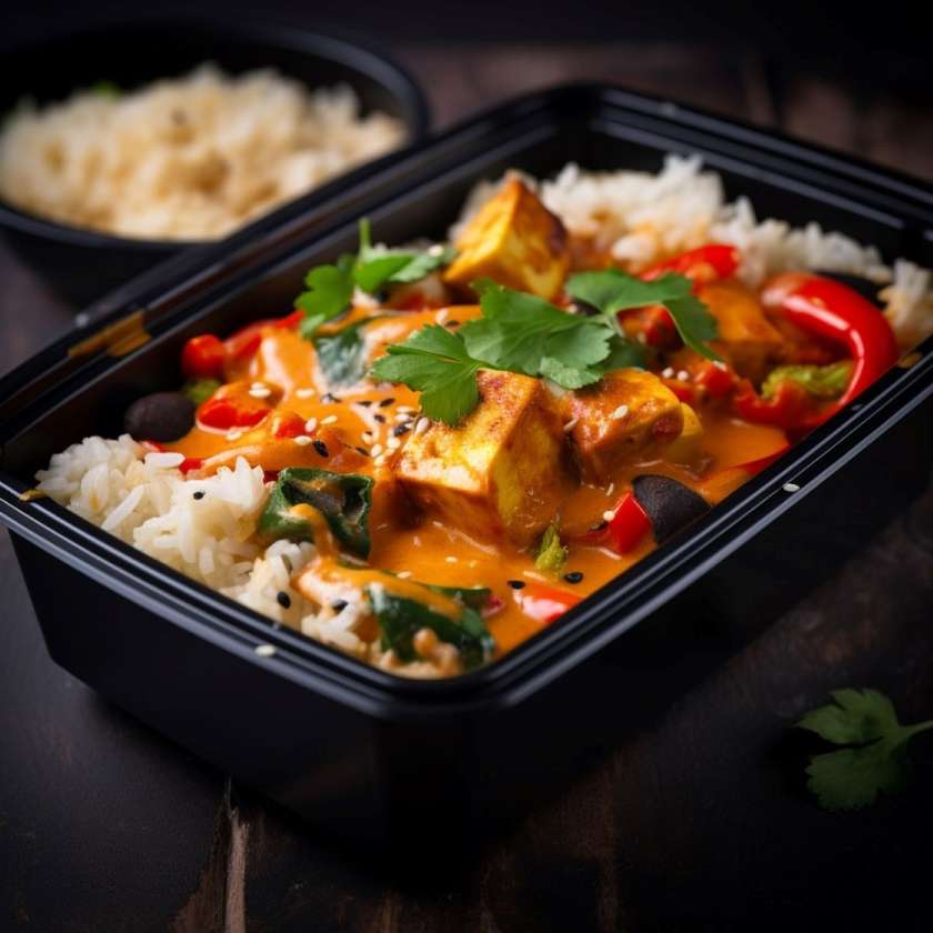 T7. Tofu na červeném kari