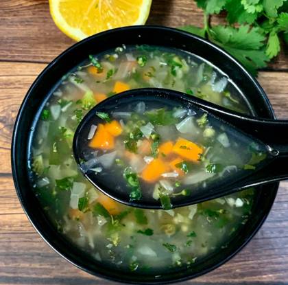 Veg Lemon Coriander Soup