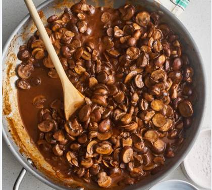 Mushroom in Barbeque Sauce