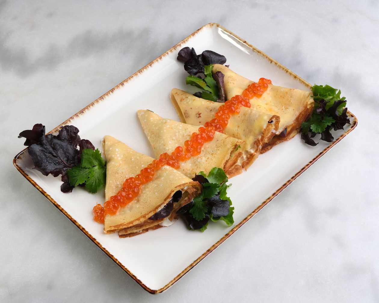 CREPES WITH CAVIAR
