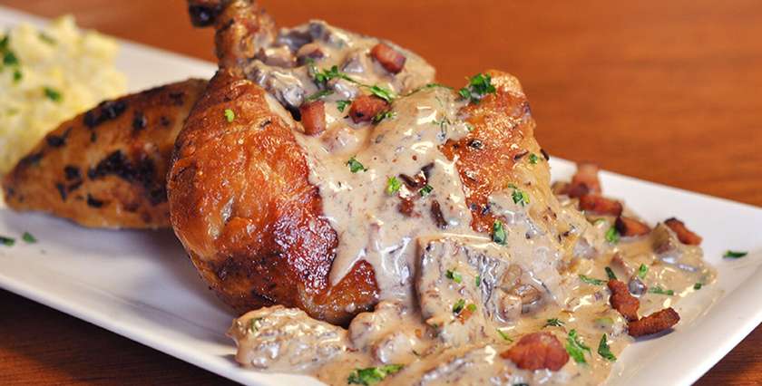 Mushroom in Poussin Sauce